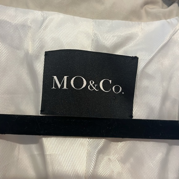 MO&Co. Women's Trench Style Cropped Jacket Cool Loose Lapel - Picture 7 of 9